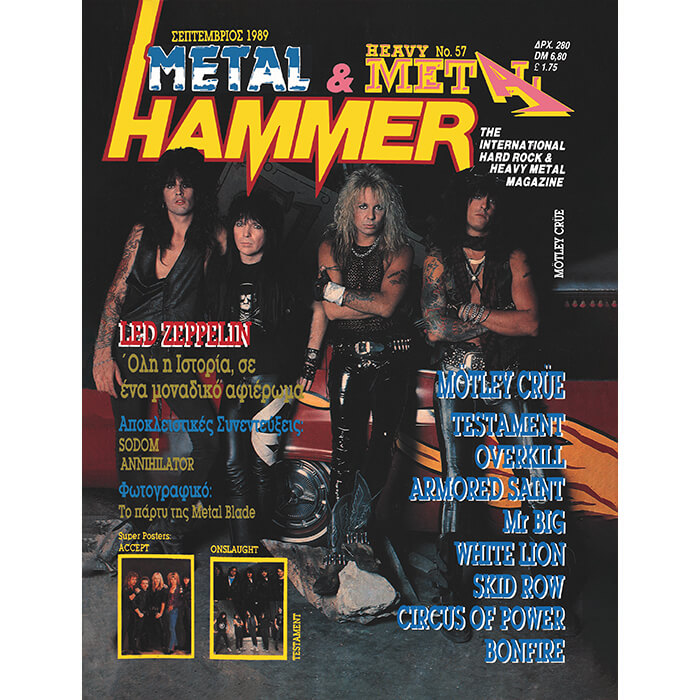 METAL HAMMER MAGAZINE ISSUE 57 – SEPTEMBER 1989, HammerLand